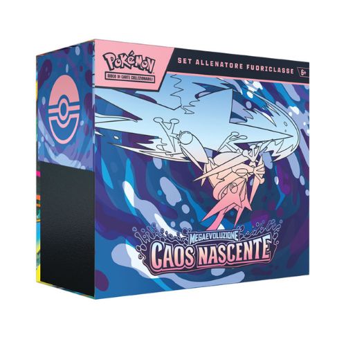 POKEMON Megaevoluzione CAOS NASCENTE Gioco di carte Collezionabili In Box (19x16cm) (Set Completo Allenatore)…x1